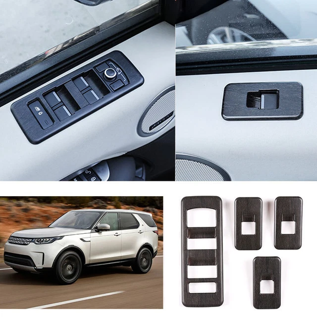 For Land Rover Discovery 5 2017-20 Oak Wood Grain Window Lift Lock Switch Panel
