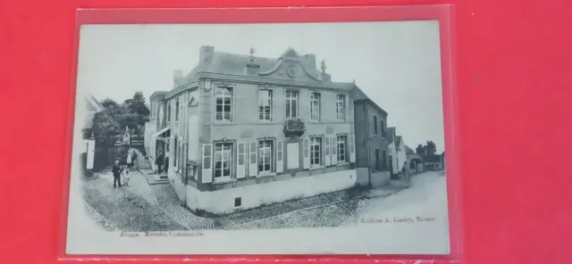 CPA - Belgique Roisin Recette Communale circa 1900 Rare