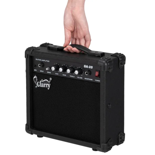 Glarry 20W Electric Bass Guitar Amp Combo Amplifier Speaker High Quality 2