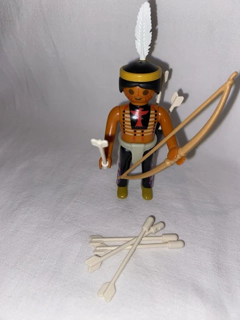 Playmobil Samouraï Ninja Asiatique - Personnage Vintage Avec Armes, Bon état