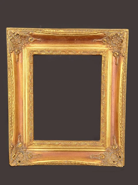 Joli Cadre Barbizon Doré Style XIXe – Stuc Doré – 27x19,5 Cm – Pour Tableau