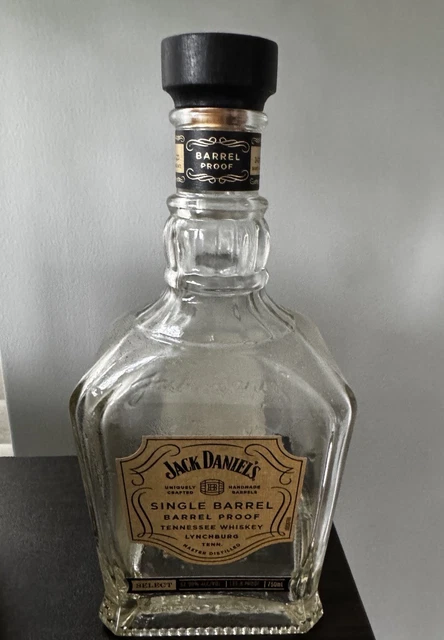 JACK DANIELS EMPTY bottle single barrel tennessee whiskey 125.8 proof £ ...