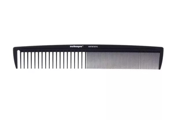 Carbonpro Peine de Barbero Largo 21 CM Con Departamento C-07