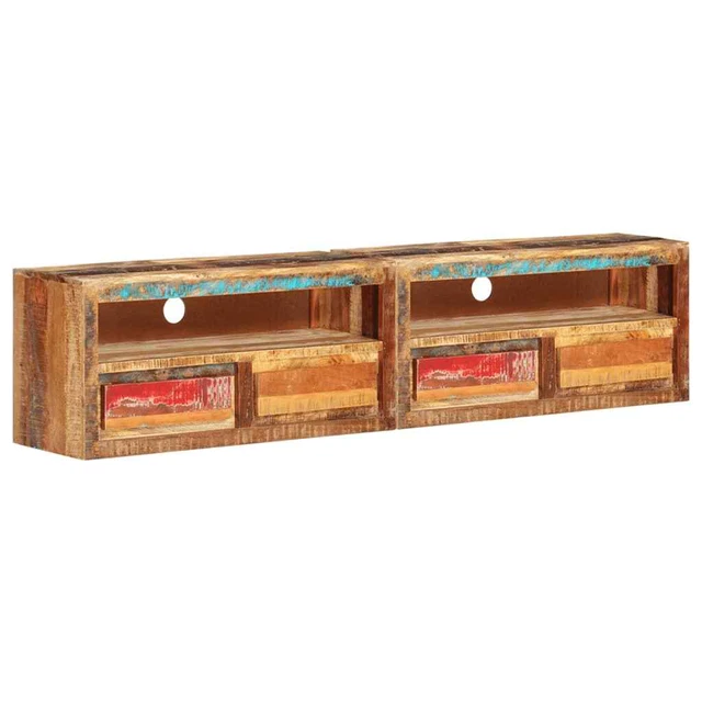 TV Cabinets 2 pcs 34.6"x11.8"x15.7" Solid Wood Reclaimed