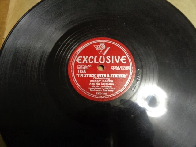 1946 EXCLUSIVO Jazz 78/Buddy Baker & His Orchestra/Vivien Garry/E!!¡!
