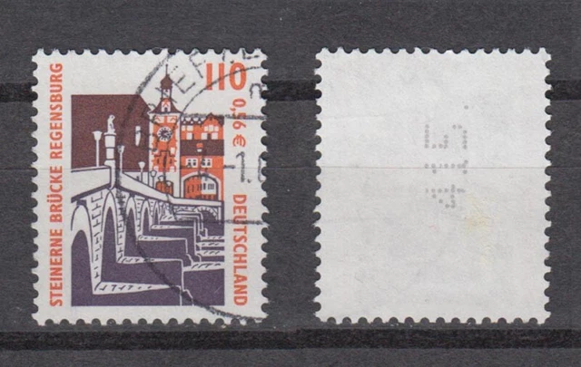 Bund 2140 RM mit ungerader neuer Nr. 3 stellig SWK 110 Pf/0,56 C gestempelt /2