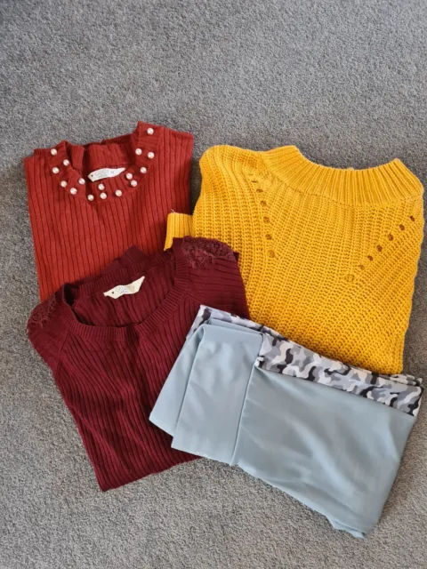 Girls Clothes Bundle Jumpers, Leggings 13 Years - Excellent Condition