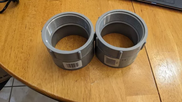 LOT OF 2 CARLON 3-in Schedule 40 Schedule 80 Plastic Bondings Coupling Condui...