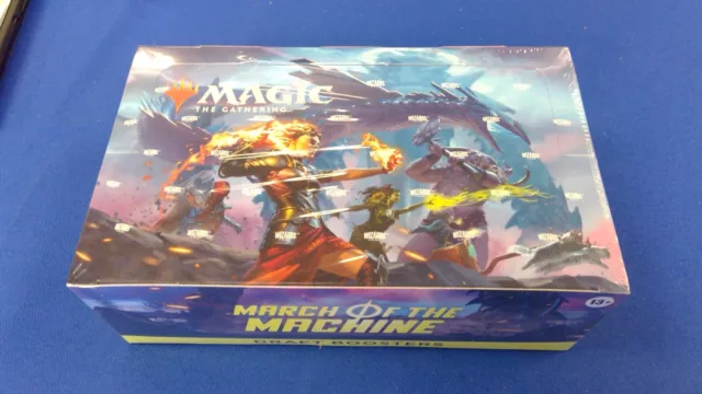 Magic The Gathering MTG March of the Machine Draft Booster Factory Sealed Box Magic The Gathering MTG March of the Machine Draft Booster Factory Sealed Box