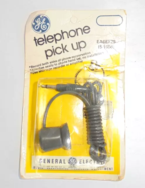 Vintage NOS GE Telephone Pick Up to tape recorder Recording Device - 5-1056