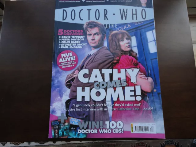 Doctor Who Magazine. Issue# 387.Cathy Comes Home. Oct 2007.Catherine Tate cover