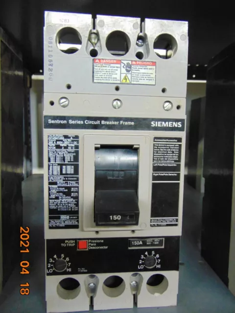 Siemens HFD62F250 150 amp BREAKER SENTRON