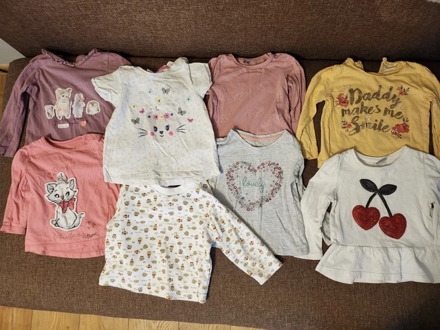 9-12 months baby girl clothes bundle 8 tops good condition