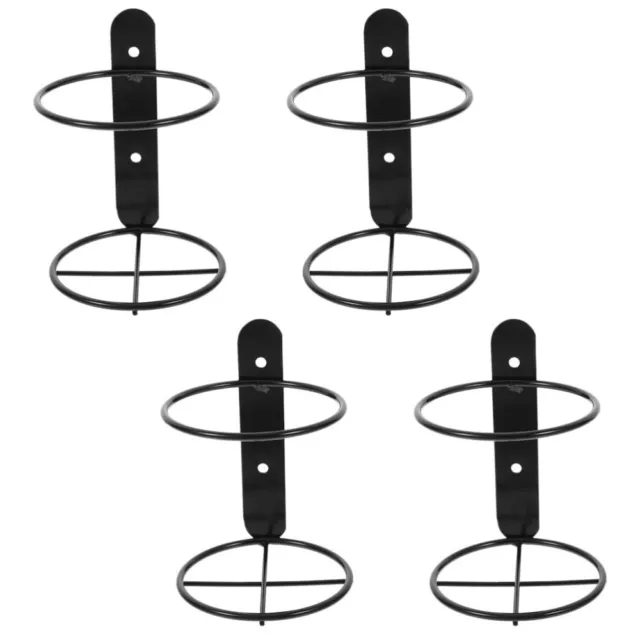 4 Pack Spiral Wall Wine Holder - Metal Wine Rack for Storage and Display-CI