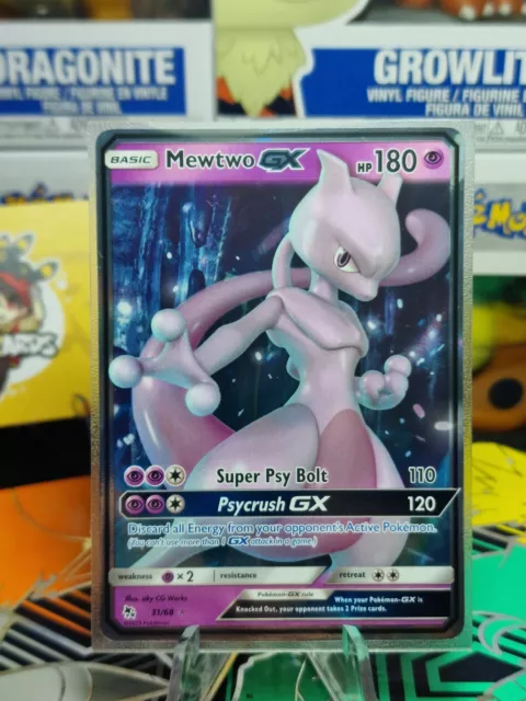 Carta Pokemon Mewtwo Gx ENG | NM | 31/68 Destino Sfuggente Hidden Fates Inglese