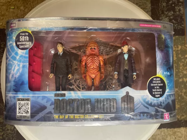 Doctor Dr Who Ltd Edition Day Of The Dr Collectors Set 50Th Anniversary 3.75"