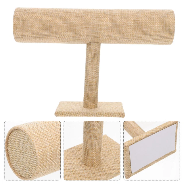 Scaffale portaoggetti in gomma per capelli tubo in PVC supporto per fascia gialla