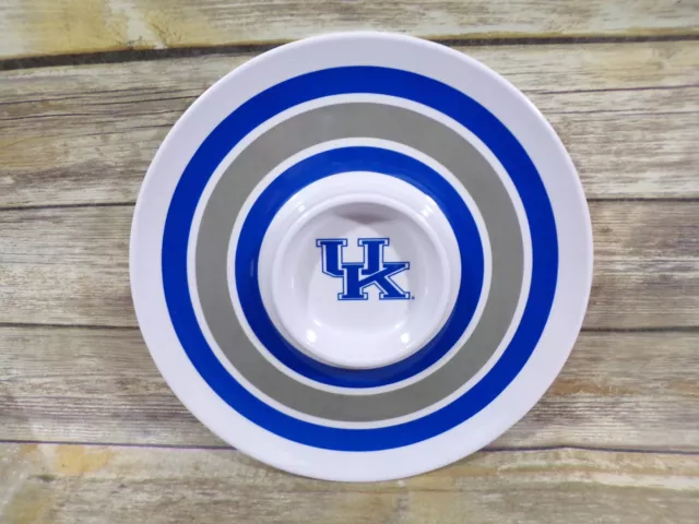 VTG 2006 NCAA University Of Kentucky Wildcats Melamine Chip Dip Serving Tray