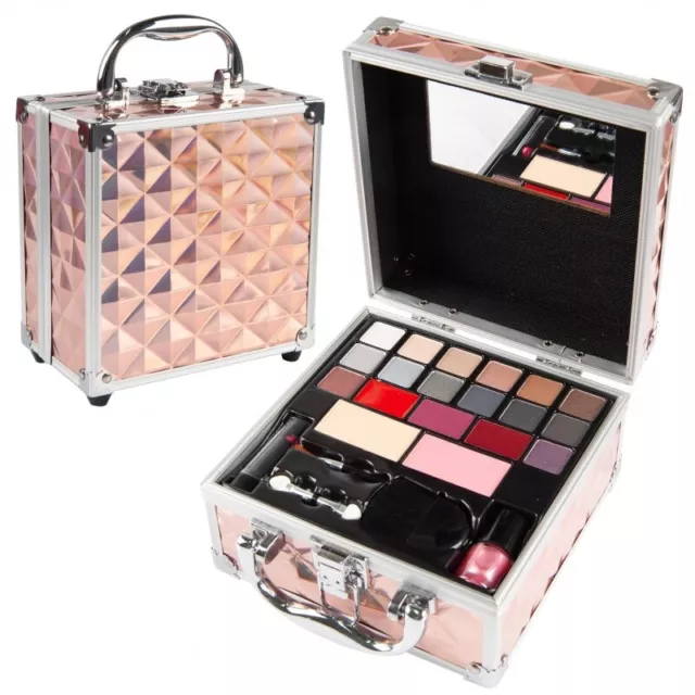 Coffret Enfant Mallette De Maquillage Rose - 27pcs à Prix Carrefour