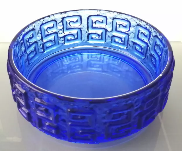 Riihimaki #5330 Riihimaen Blue Glass 'Taalari' Bowl 3
