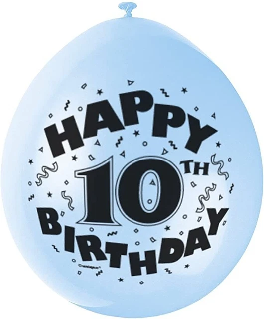 Nuevos globos llenos de aire de cumpleaños niño/niña, globos impresos de feliz cumpleaños 12 pulgadas