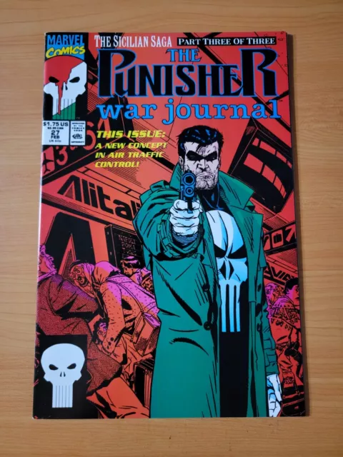 Punisher War Journal #27 Direct Market Edition ~ NEAR MINT NM ~ 1991 Marvel