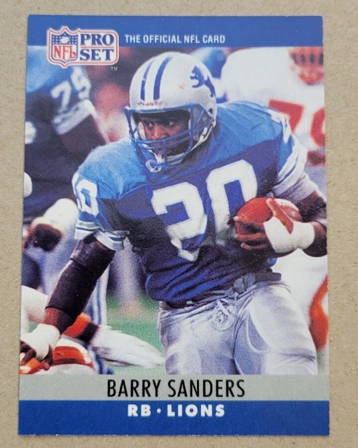 1990 PRO SET 102 Barry Sanders Detroit Lions 0.05 PicClick