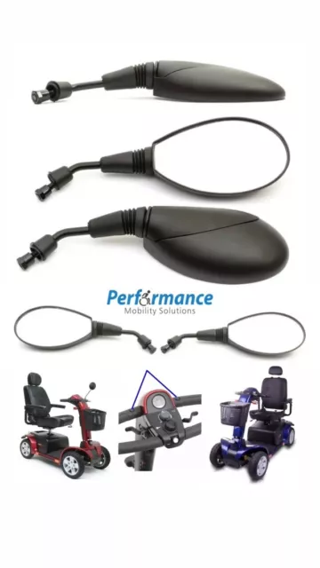 Pride Mobility Scooter Mirrors X2 Left Right Universal Fits Colt Pursuit XL8 ♿️