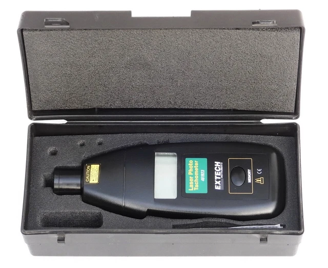 EXTECH INSTRUMENTS 461923 Digital Laser Photo Tachometer Tach Rpm