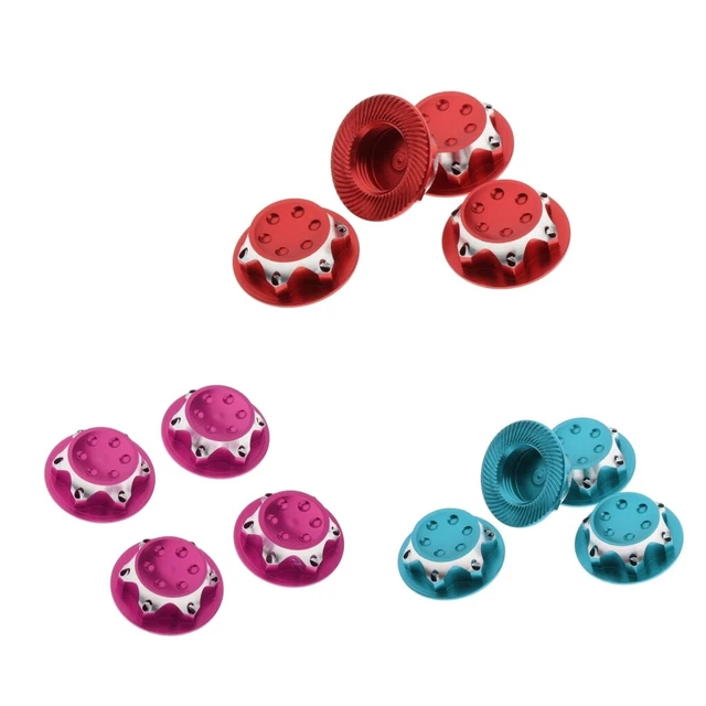 4x écrous de cache anti-poussière en aluminium de 17 mm  pour  véhicules 1/8