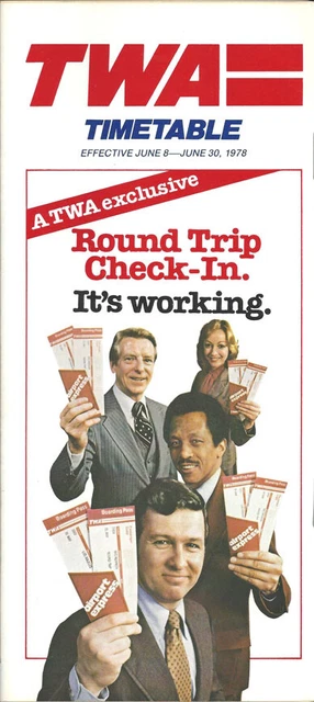 TWA Trans World Airlines system timetable 6/8/78 [2071]
