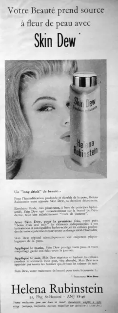 Publicité Helena Rubinstein Skin Dew Votre Beauté Prend Source À Fleur De Peau