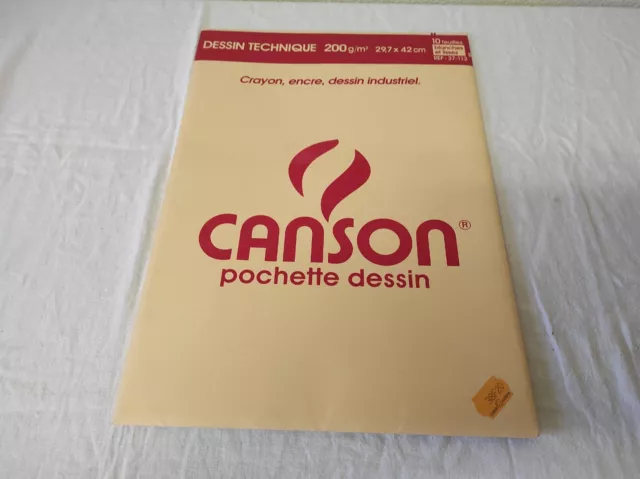 Dessin Technique Canson Pochette de 7 feuilles 200 g/m²   29,7 x 42 cm A3