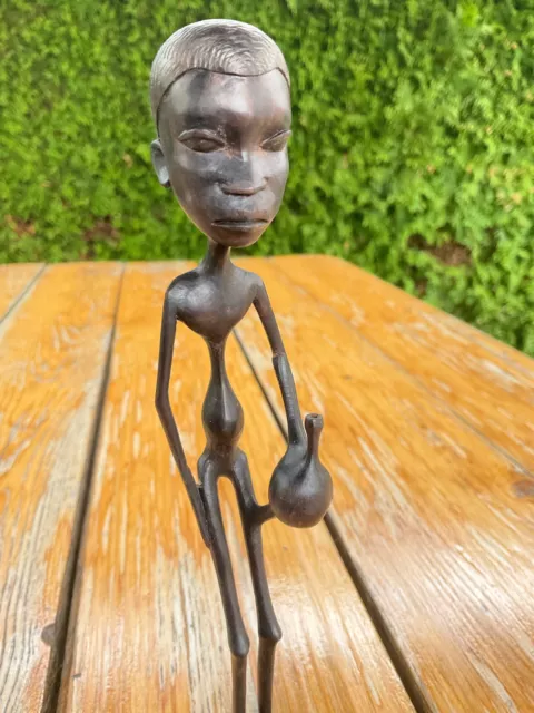 Afrikanische Makonde Figur Ebenholz Skulptur Geschenk Ebony Tansania