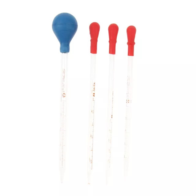 1 ml 2 ml 3 ml 5 ml Glaspipette graduierte Labor Veterinärpipette