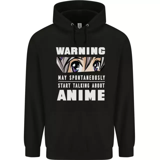 Warning May Start Talking About Anime Funny Childrens Kids Hoodie