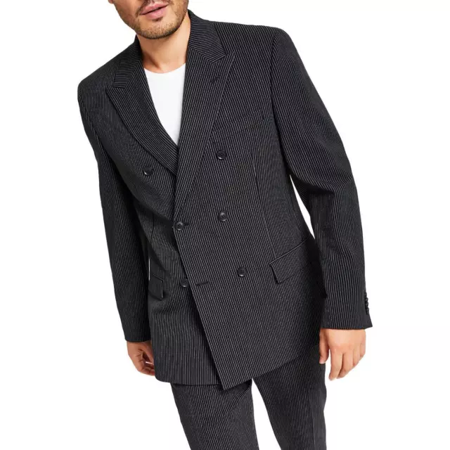 Alfani Mens Slim Fit Suit Separate Double-Breasted Blazer Jacket BHFO 8859