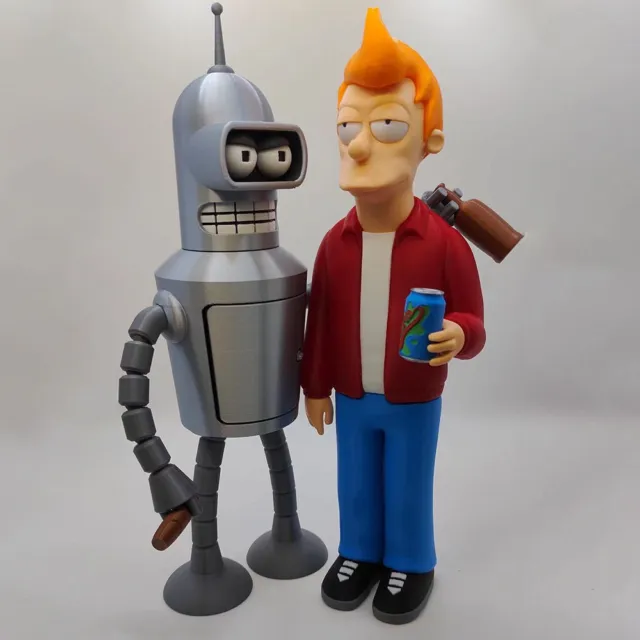 Futurama Fry Bender Vintage Toy Carton Action Figure Collection Ornament