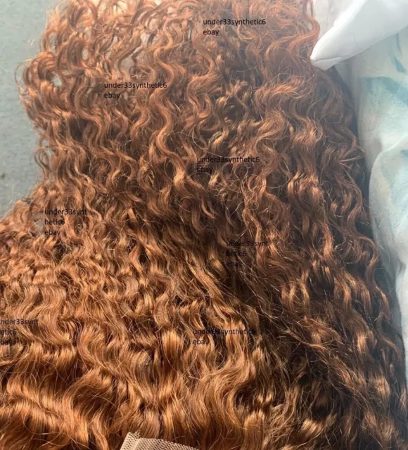 cataleya curly brunette brown brazilian 100% human hair long 200%density wig