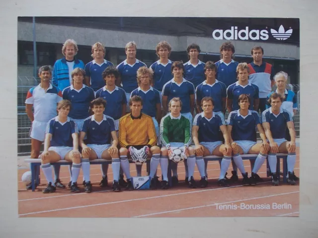 Mannschaftskarte Tennis-Borussia Berlin 1985/86 rar