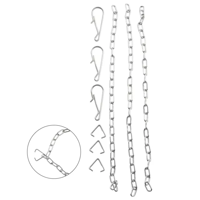 25*1.5cm Chain 3 X Handle Chain Parts Stainless Steel Brand New Durable