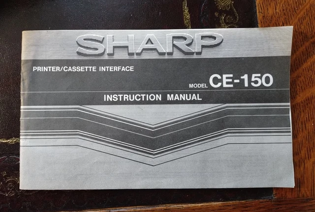 Sharp CE-150 : Instruction Manual