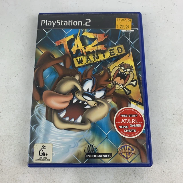 TAZ WANTED GAME Playstation 2 PS2 Looney Tunes Complete W Manual Free
