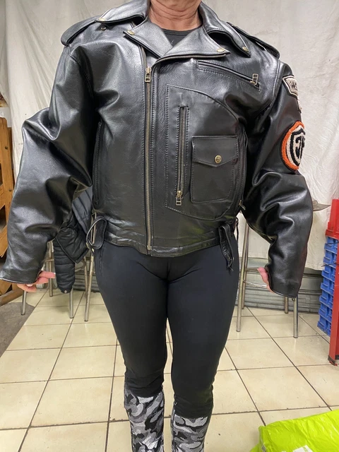 JOHNNY HALLYDAY BLOUSON cuir style perfecto Johnny Hallyday EUR