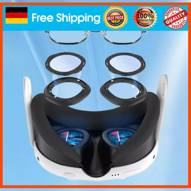 neu VR Magnetic Frame with Anti Blue Light Glasses Lens Useful for Meta Quest 3