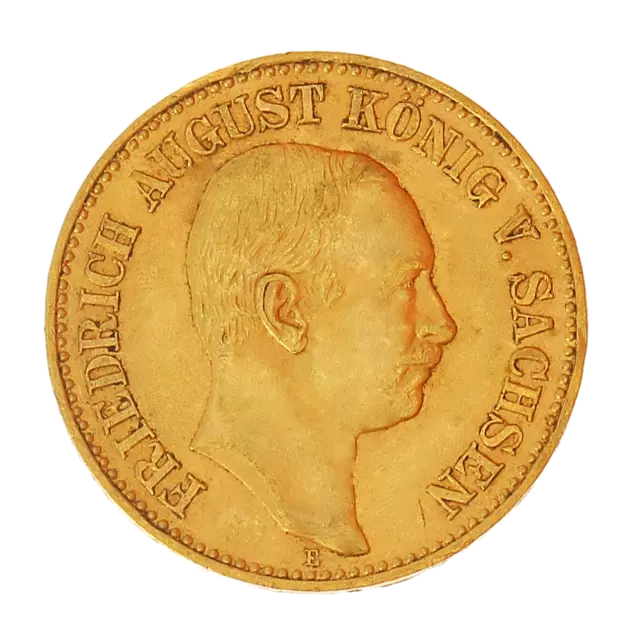 Monnaie Allemagne - Royaume de Saxe 20 Mark Friedrich August Or 1905