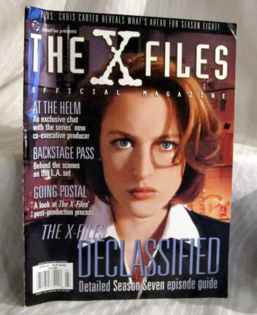 The X Files Magazine Vol 4 No 3 Official 2000 Anderson Duchovny Carter