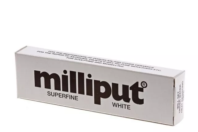 Superfine White Milliput TWO PART EPOXY PUTTY (113.4gm) Milliput