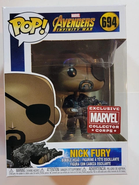 Avengers Infinito Guerra Nick Furia Pop! Vinile Figura #694 Funko Marvel Cc