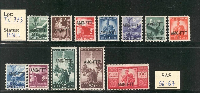 TC_333. TRIESTE. 1949 "DEMOCRATICA" set. MNH